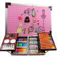 Art Painting Set 145 PCS Water Color Pen Crayon Oil Pastel Colored Pencil Drawing Stationery Gift Kit For Children.