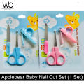 Applebear Baby Nails Cut Set - 3pcs Set - Multicolor Available. 