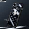 Phone Case for Realme Narzo N53 Back Cover Hard Clear Transparent Shockproof Handphone Cases Casing Hp for Realme Narzo N53 Phone Cases Navigation Holder Ring Back Cover.