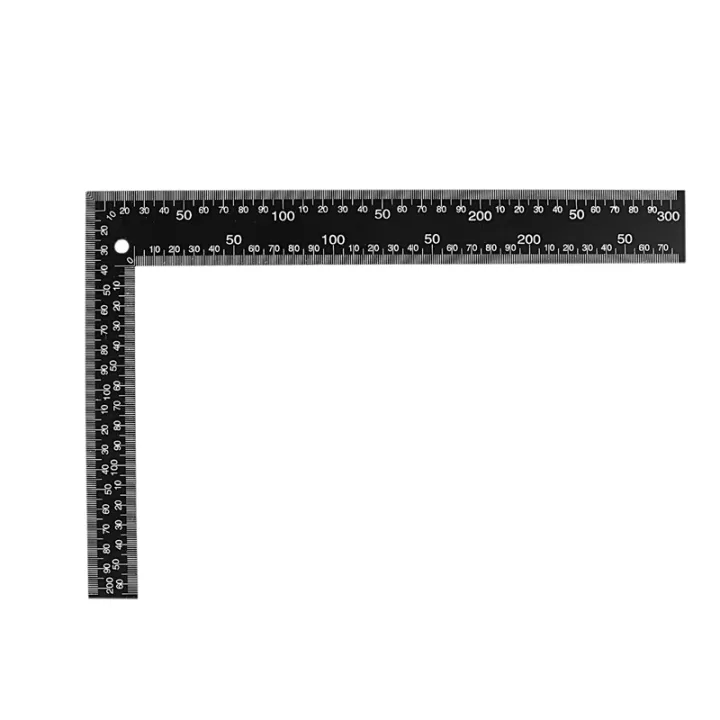 2X%20Teacher%200-30cm%200-20cm%20Measuring%20Range%20L%20Shaped%20Design%20Square%20Ruler%20Black%20-%20Image%207