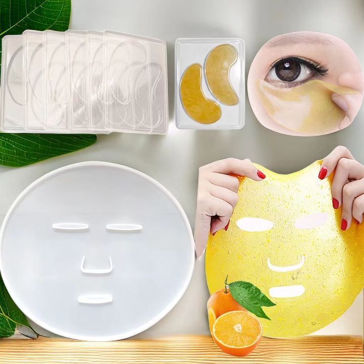 Reuseable Facial Mask Plate Machine Maker Clear Silicone Mask Mold Tray Mask Making DIY Tool Fruit Natural Vegetable Collagen