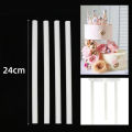10Pcs Cake Dowels White Plastic Cake Support Rods Round Dowels Straws Reusable BAWEI.