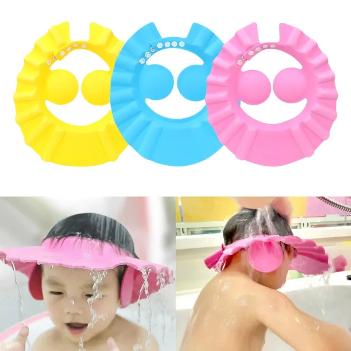 Baby%20Shower%20Cap%20with%20Ear%20Protection%20Bath%20Caps%20Adjustable%20Soft%20Shampoo%20Bathing%20Hat%20Cap%20for%20Kids%20Toddler-1pcs%20%5BColour%20as%20per%20Stock%5D%20-%20Image%202
