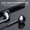 gu Type-c In-ear Mobile Wire Control Headset Bass Stereo Music Earphones Sports Earbuds With Microphone.