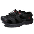 New Leather Sandals Men Outdoor Summer Casual Rubber Sandals PU Hiking Wading shoes. 