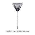 Portable Folding Fishing Landing Net Strong Load Bearing Multifunctional Stainless Steel Accessories for Freshwater Saltwater. 