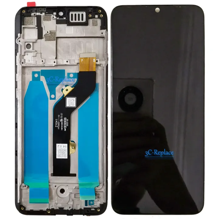 High%20Quality%207.0%20inch%20Black%20For%20Tecno%20Spark%205%20Air%20KD6%20KD6A%20LCD%20Display%20Touch%20Screen%20Digitizer%20Assembly%20Replacement%20/%20With%20Frame%20-%20Image%204