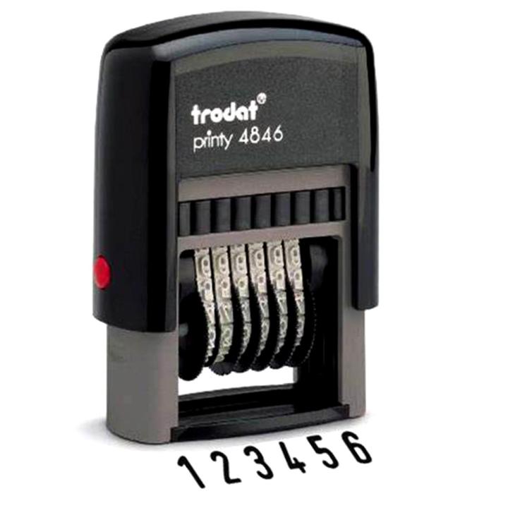 Trodat Printy Numberer 4846 | Numbering Stamp | 10 Digit Numberer Stamp | Auto Stamp Seal