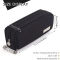 Kawaii Pencil Case Large Space 3 Compartment Pen Pouch Double Side Opened Student Stationery Desk Organizer School Supplies. 