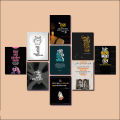 Motivational Wall Art Home Decor Bangla Quotes Canvas Bundle Set 9 Piec. 