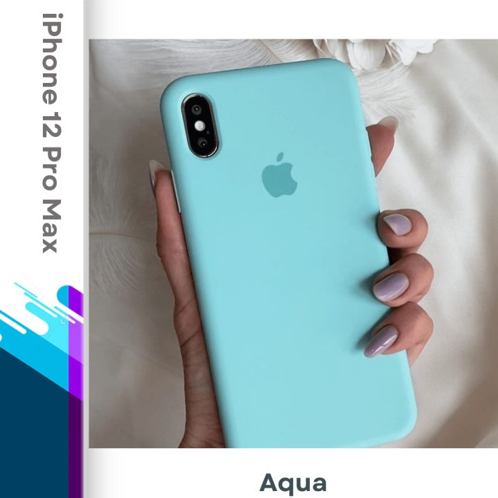 For iPhone 12 Pro Max USG Premium Liquid Silicon Phone Case for