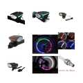 Waterproof Rechargeable 2 In 1 Bicycle Light and Horn With 2 Piece Nozzle Light Free.