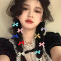 8PCS Sweet Bowknot Hair Clips Ribbon Bow Hairpins Bang Clip Girls Mini Grabs Clips Women Headwear Hair Accessories.