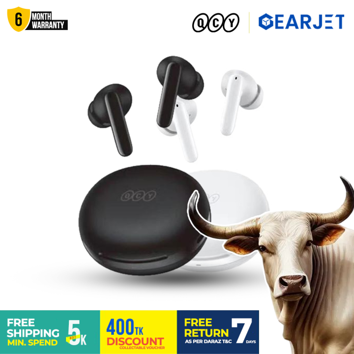 QCY%20T13%20ANC%202%20TWS%20Earphones%202nd%20Generation%204%20Mic%2028dB%20ANC%20Up%20to%2030%20hours%20Playtime%20with%20ANC%20off%20BT%205.3%2068ms%20Gaming%20Mode%20IPX5%20Waterproof%2010mm%20Dynamic%20Driver%20Wireless%20Bluetooth%20Earbuds%20-%20Image%202