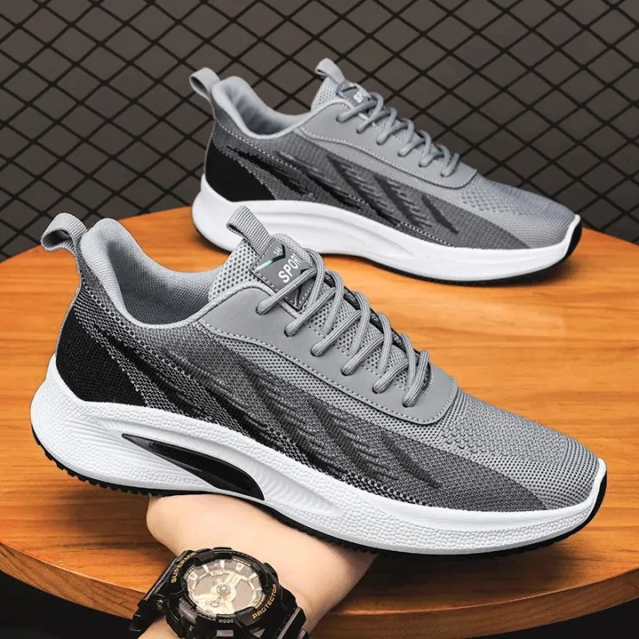 2023%20Autumn%20Korean%20Casual%20Shoes%20Men's%20Flying%20Woven%20Running%20Breathable%20Shoes%20Teenagers%20Soft%20Bottom%20Lightweight%20Non-Slip%20Sneaker%20-%20Image%203