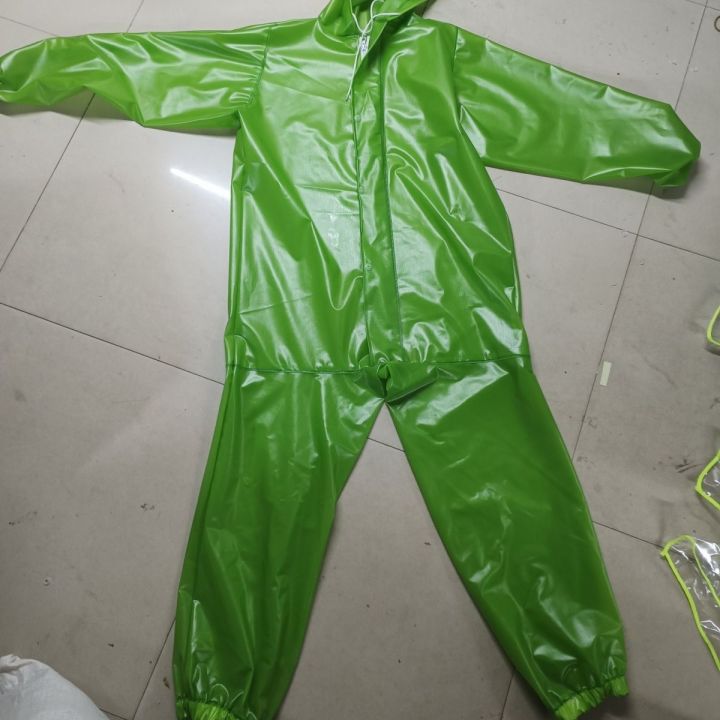 One-Piece Raincoat Unisex Waterproof Anti-Droplet Transparent Protective Clothing Chemical Resistance Suit Fully Enclosed Anti-Anti-Oil