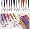 -Embellished Straps Luxurious -Studded Shine Lanyard Diamante-Encrusted Long Keychain for Office Events Trade Shows Fashion. 