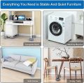 WANGQ Non-slip rubber washing machine foot pad, anti-vibration washing machine support, support shock and noise reduction machine, for stacking furniture.