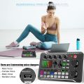 F998 Bluetooth Stereo Audio Mixer, Live Sound Card and Audio Interface with DJ Mixer Effects and Voice Changer for Live YouTube Streaming, PC, Recording Studio and Gaming. 