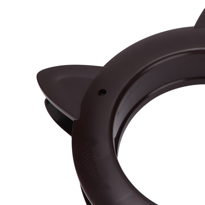 Cat%20Door%20Interior%20CatHead%20Shaped%20Plastic%20Cat%20Pass%20Through%20Door%20with%20Fish%20Bone%20Pattern(Brown%20)%20-%20Image%204