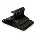 Stylish and New plastic hanger 12 pcs - Black.