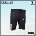 SMUG Premium Sports Shorts - Soft and Comfortable - Black.