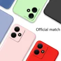 Olige For Infinix Hot 30i Liquid Silicone Macaron Candy Color TPU Falling and shockproof Soft Phone Case Shell Protector Back Cover. 
