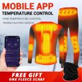 Winter Heated Vest Heated Jacket Suit Smart Phone APP Control Temperature USB Men's Women's Thermal  Warm Clothing Man-Only Pants VT Women. 