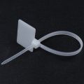 50Pcs Nylon Cable Tie Label Self-Locking Network Zipper Trim Wrap Ring Line Label. 