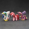 【Hengli jewelry story】(NEW)12pcs Cute Figures My Little Pony Full Set Cute Mini Model My Little Pony Doll Ornaments.