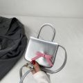 Children's Bag New Creative Bow Colored Mini Square Bag Sweet Girl Crossbody Bag Mouth Red Bag Girl side bags for girls.
