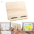 Portable Book Stand Organizer, Durable Bookstand ,Adjustable Wood, Book Holder for Recipes Office Textbooks Kitchen Cookbooks , 28cmx20cm. 