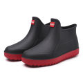Rain Boots Waterproof Stylish Water Shoes Men's Rain Boots Short Tube Mid Tube Kitchen Anti-Slip Rubber Shoes Fleece Lined Padded Warm Keeping Rubber Boots Winter. 