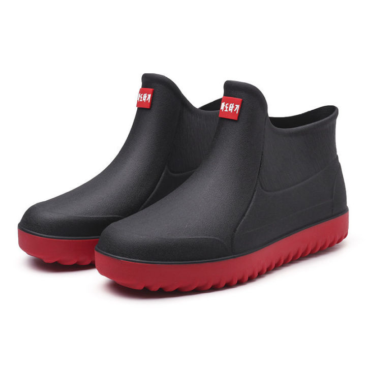 Rain%20Boots%20Waterproof%20Stylish%20Water%20Shoes%20Men's%20Rain%20Boots%20Short%20Tube%20Mid%20Tube%20Kitchen%20Anti-Slip%20Rubber%20Shoes%20Fleece%20Lined%20Padded%20Warm%20Keeping%20Rubber%20Boots%20Winter%20-%20Image%209