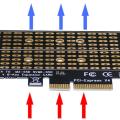 (NEW)Pcie To M2/M.2 Adapter M.2 Ngff To Desktop Pcie X4 X8 X16 Nvme Sata Dual Ssd Pci.