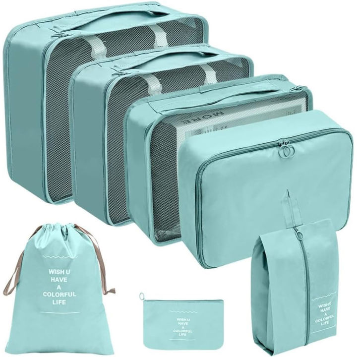 7-piece Set Packing Cubes, Travel Bags for Luggage, Packing