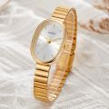 Gold Sliver Watch Women Quartz Wristwatch Simple Minimalist Square Dial Female White Dial Clock Girl Student Fashion Dress Reloj.