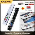 Wifi Wireless Mini Portable A4 Document Scanner Images JPG PDF Formate Reader Pen with TF Card 16G 1050 dpi USB Wired iSCAN. 