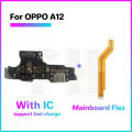 USB Charging charger port board for OPPO A12 with IC Mainboard Flex USB Port ribbon flex Cable Phone Tail plug Data cable signal communication interface.