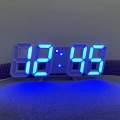 3D LED DIGITAL WALL CLOCK ELECTRONIC TABLE CLOCK WALL HANGING ALARM CLOCK. 