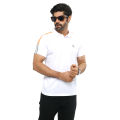 White Polo Mesh Premium Shirt for Men - Stay Cool and Stylish with this Classic White Polo - All Occasion.