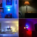RGBCW WiFi Smart Light Alexa Echo Voice Control LED Bulb,for Google Assiant IFTTT Smart Home Light Timing Bulb Easy to use. 