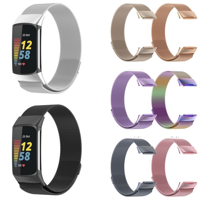 Milan%20Magnetic%20Metal%20Steel%20Mesh%20Watch%20Band%20For%20Fitbit%20Charge%206%20-%20Image%206