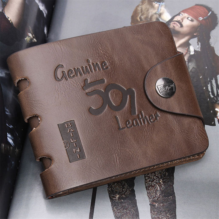 IBEX Men's Black Faux Leather Wallet - Two Fold Design With Multiple Card Slots & Currency Pockets - View #10