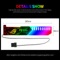 【Hey my home】Black RGB25 RGB Card Stand Graphics Card with RGB Light 5V Big 4Pin Power Supply Graphics Card Holder. 
