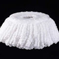 3 Replacement Mop Micro-Head Refill for 360° Magic Mop-Microfiber Replacement -Round Shape Standard Size (White-3 Pack). 