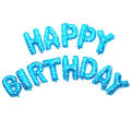 Happy Birthday Balloon Banner, Aluminum Foil Letters Banner Balloons for Party Supplies, Birthday Decorations. 