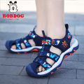 Bobdog Children's Shoes Summer Boys Sandals Boys Medium and Small Children Non-Slip Beach Shoes Children's Closed Toe Soft Bottom Sandals. 