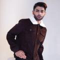 Dark Sherpa Jacket for Men. 