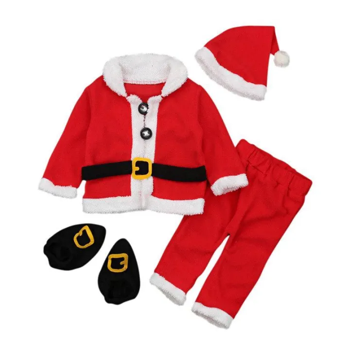 Male%20And%20Female%20Children%20Spring%20And%20Autumn%20Winter%20Long%20Sleeves%20Santa%20Claus%20Styling%20Dress%20Up%20Four%20Sets%20-%20Image%205